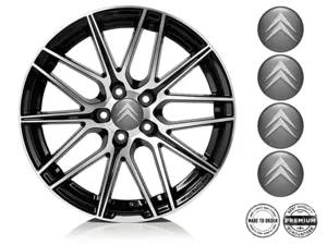 Citroen Design Autocollant Bombé Emblèmes Roue 